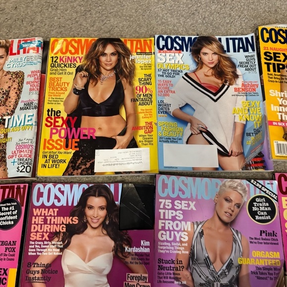 Cosmopolitan Magazine Collection Vintage Megan Fox Cameron Diaz Miley Cyrus Pink - Picture 5 of 10